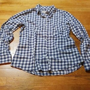 Banana Republic Tops - Blue and White Gingham 100% Cotton Shirt Banana Republic Tops - Blue and White Gingham 100% Cotton Shirt